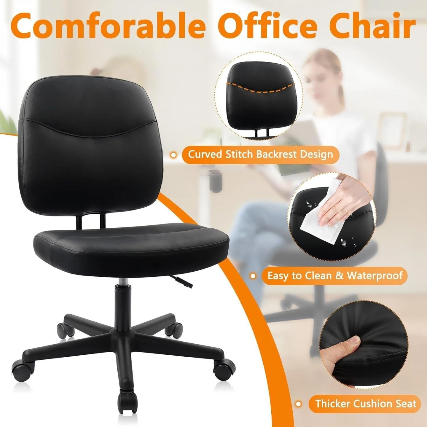 New <> Costway Office Reception Chair - photo 3