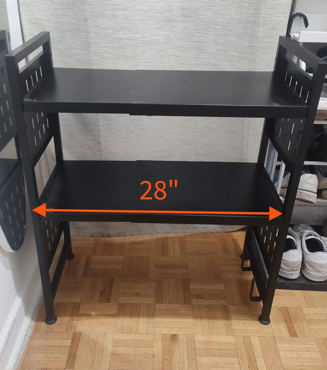 Adjustable Height Microwave Oven Rack, Countertop Kitchen Shelf - photo 3