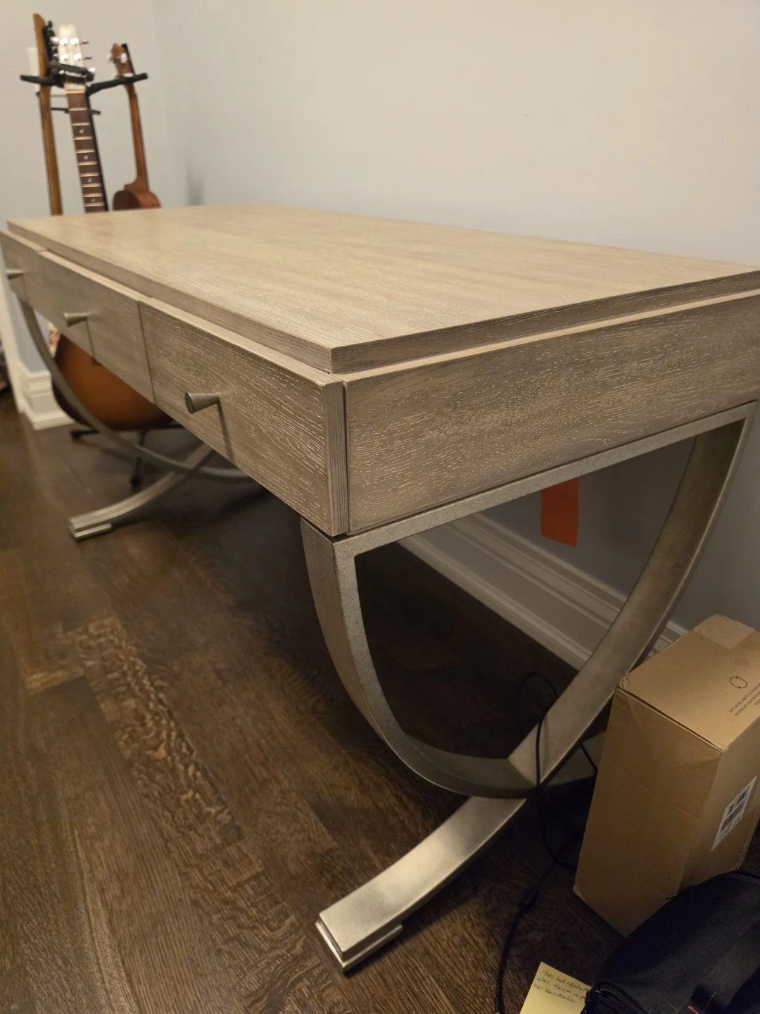 Regan Solid Wood 3-Drawer Writing Desk By Birch Lane - photo 2