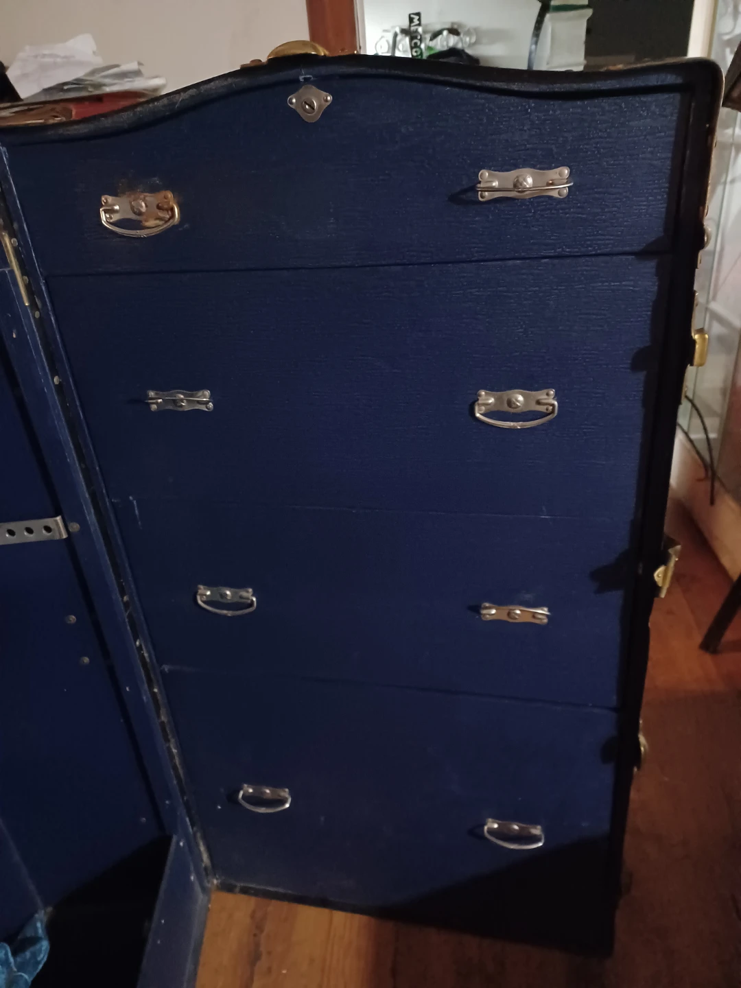 Vintage Trunk Wardrobe with Drawers - photo 2