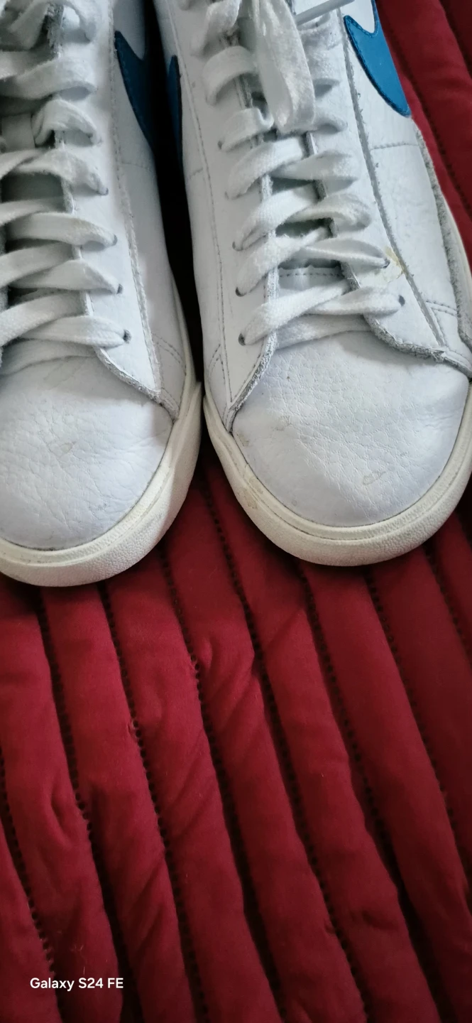 Nike Blazer Low Sneakers White and Blue - photo 2