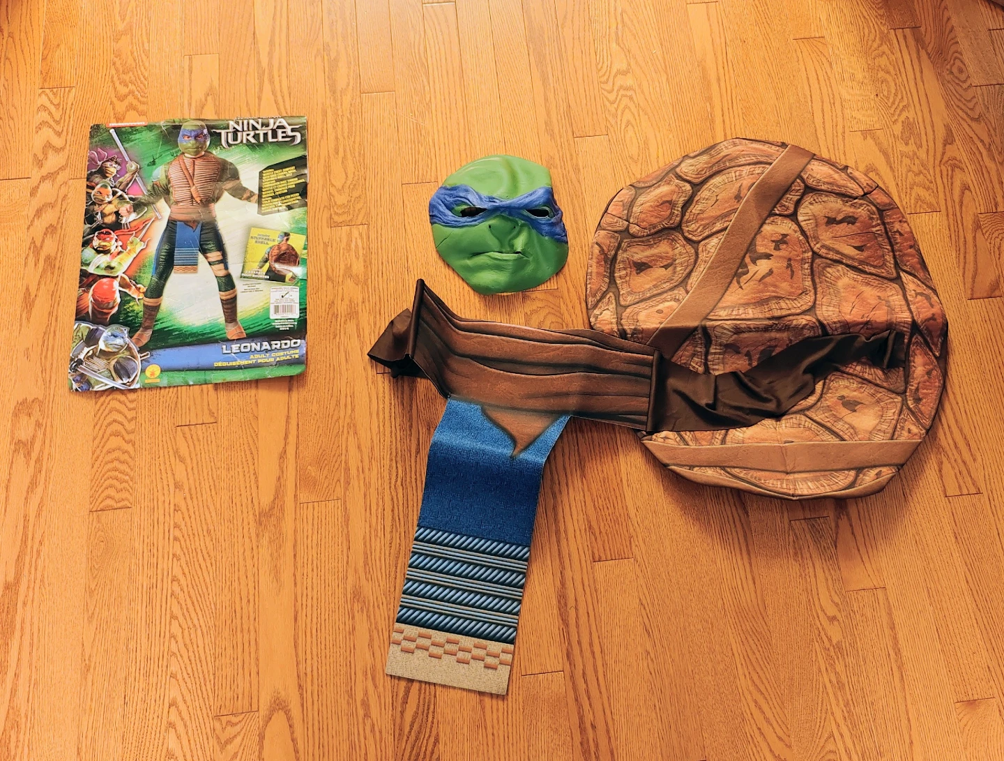Ninja Turtles Leonardo Adult Costume Medium, Incomplete