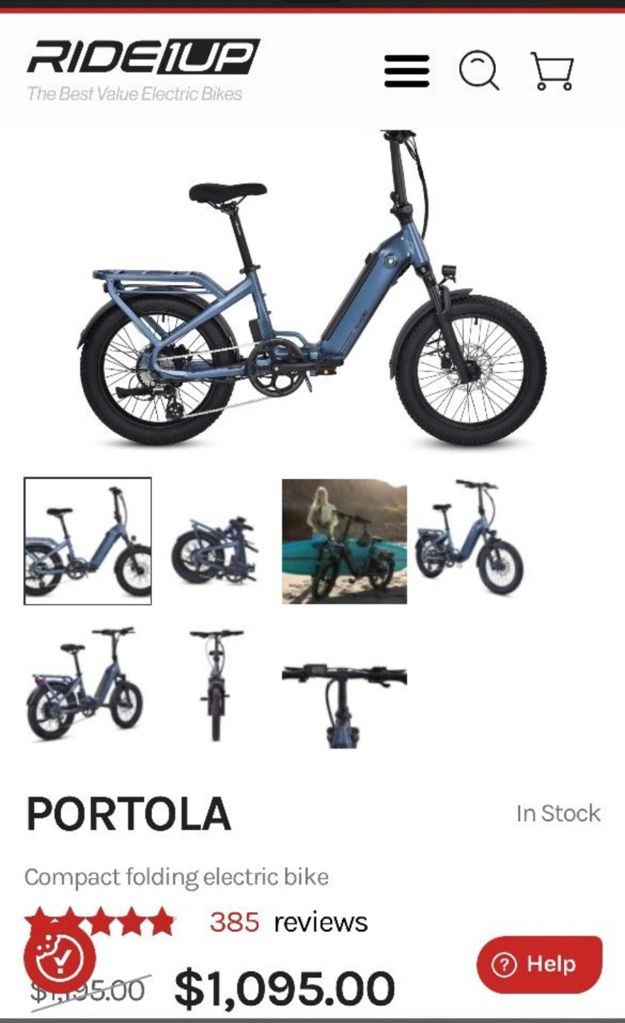 Ride1up portola ebike - photo 3