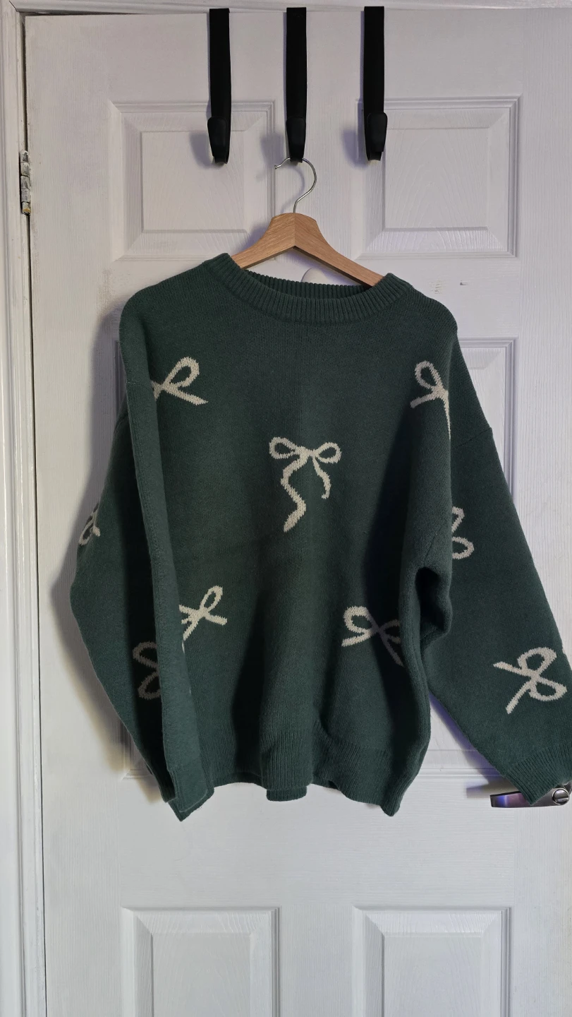 Green Bow Sweater - photo 2