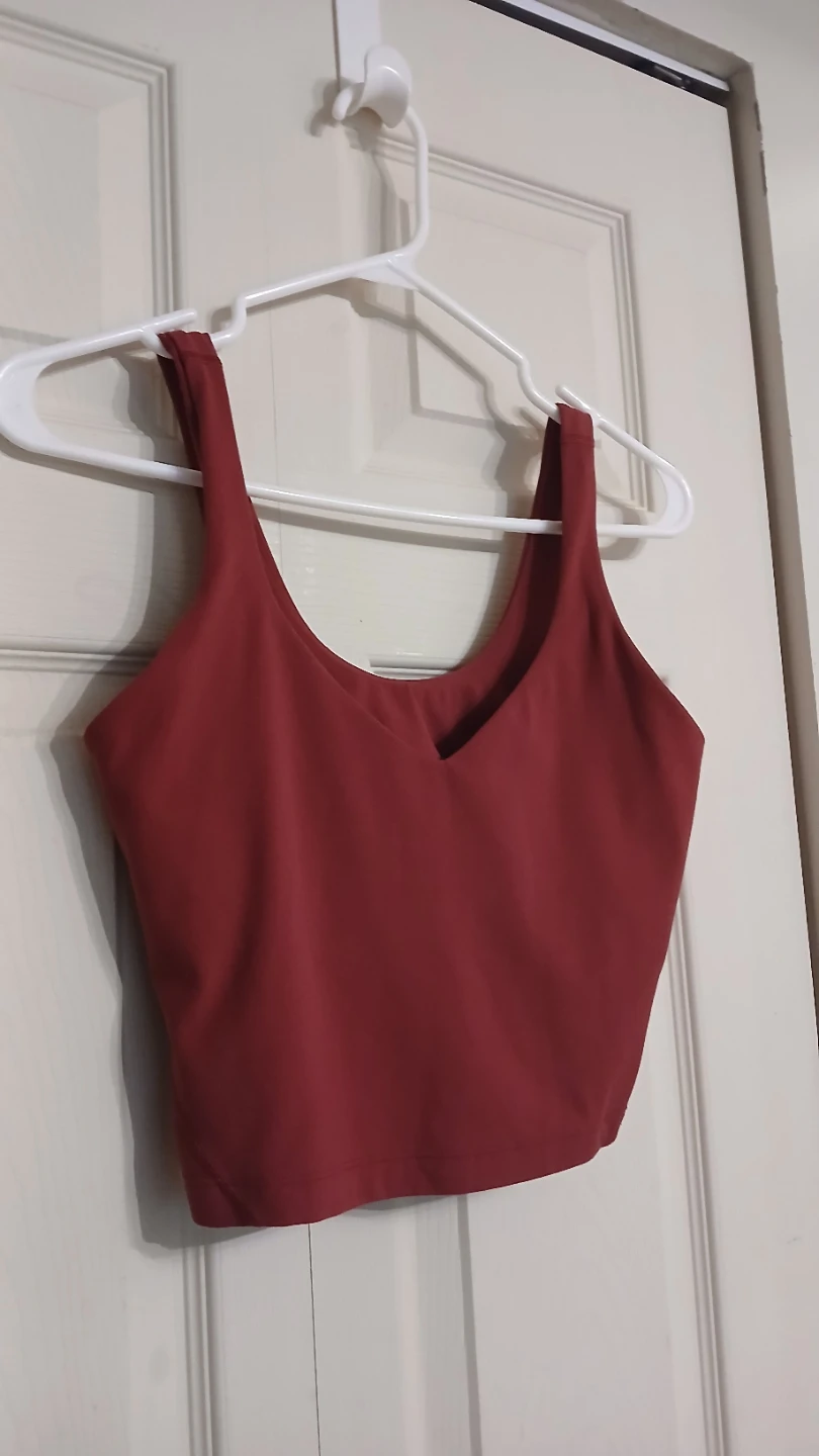 Lululemon Align tank top burgundy, size 6 - photo 2