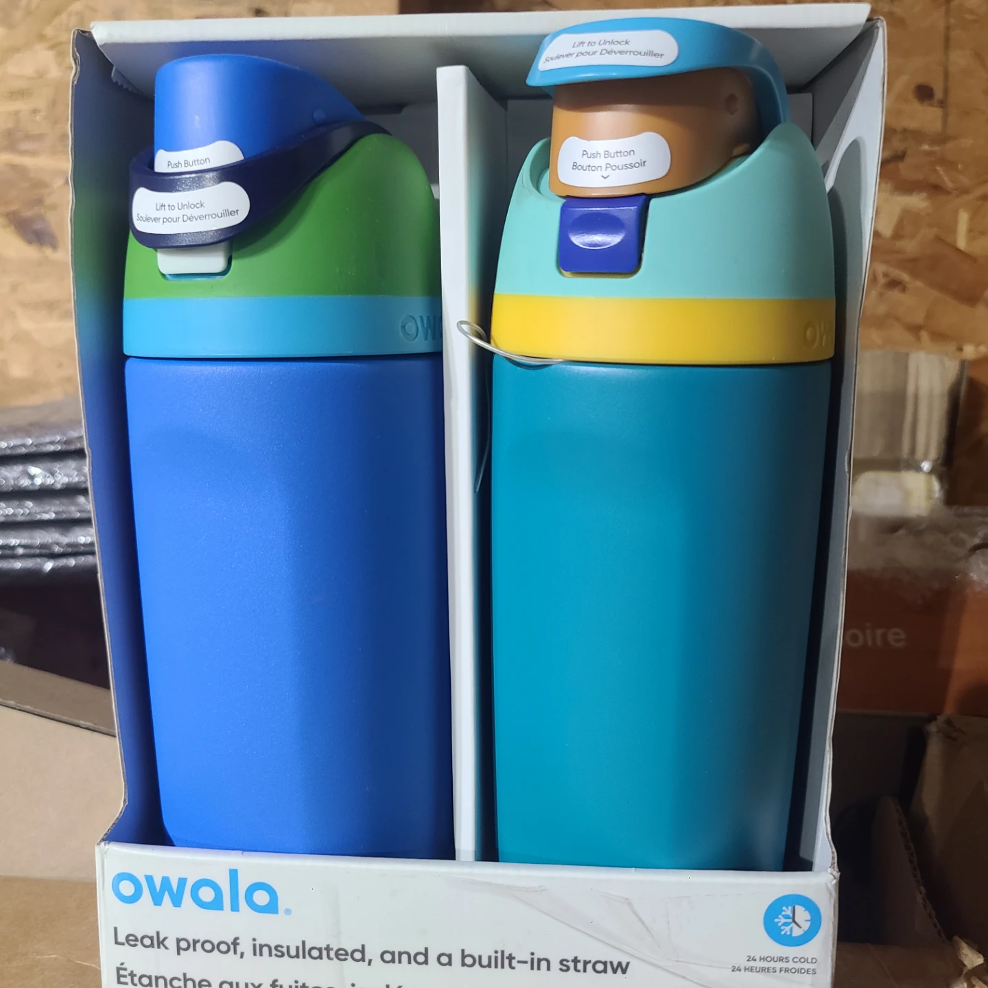 Owala Leak Proof Insulated Water Bottles - Set of 2