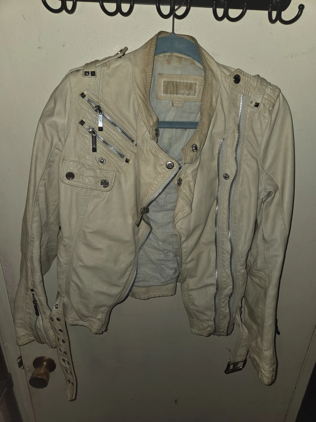 Michael By Michael Kors Cropped Moto Jacket in a Ladies XS