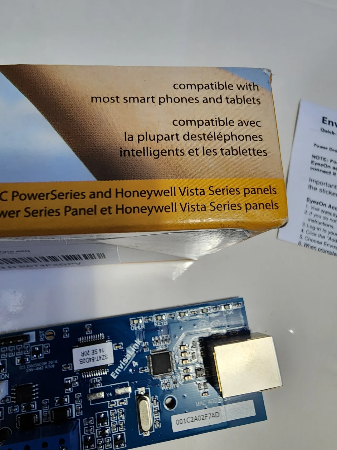 EyezOn EnvisaLink 4 Internet Control Module - photo 4