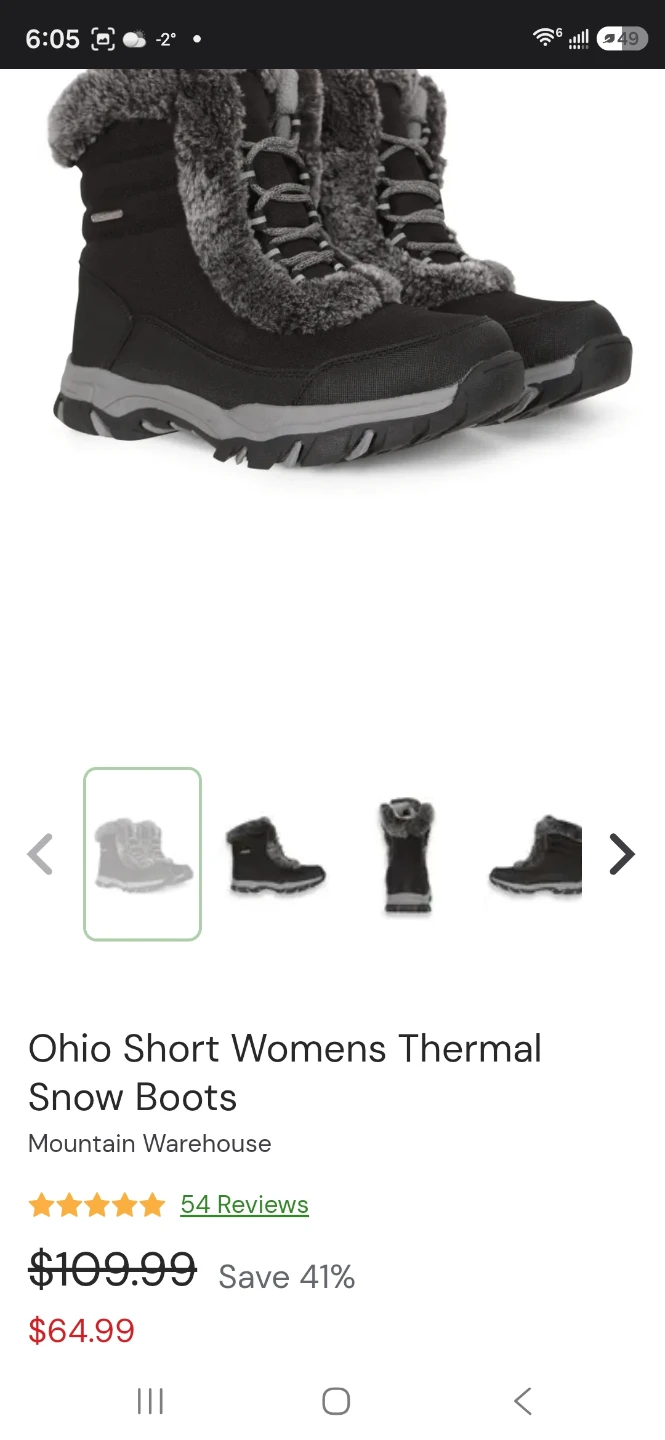 Mountain Warehouse Ohio Short Womens Thermal Snow Boots - photo 4