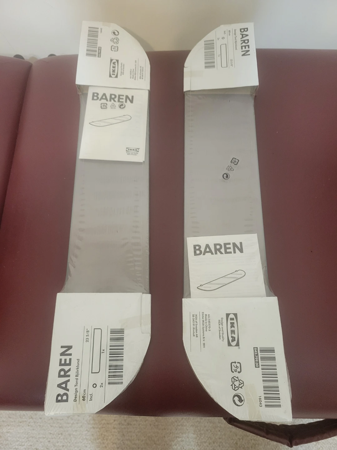Two IKEA BAREN Glass Shelves - photo 3
