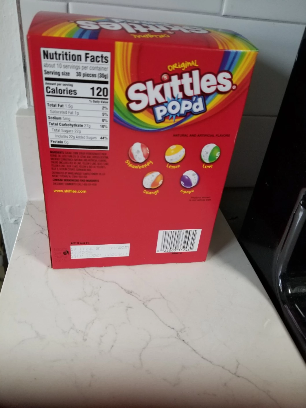 NEW Skittles Pop'd Freeze Dried Candy 2-Pack - photo 2