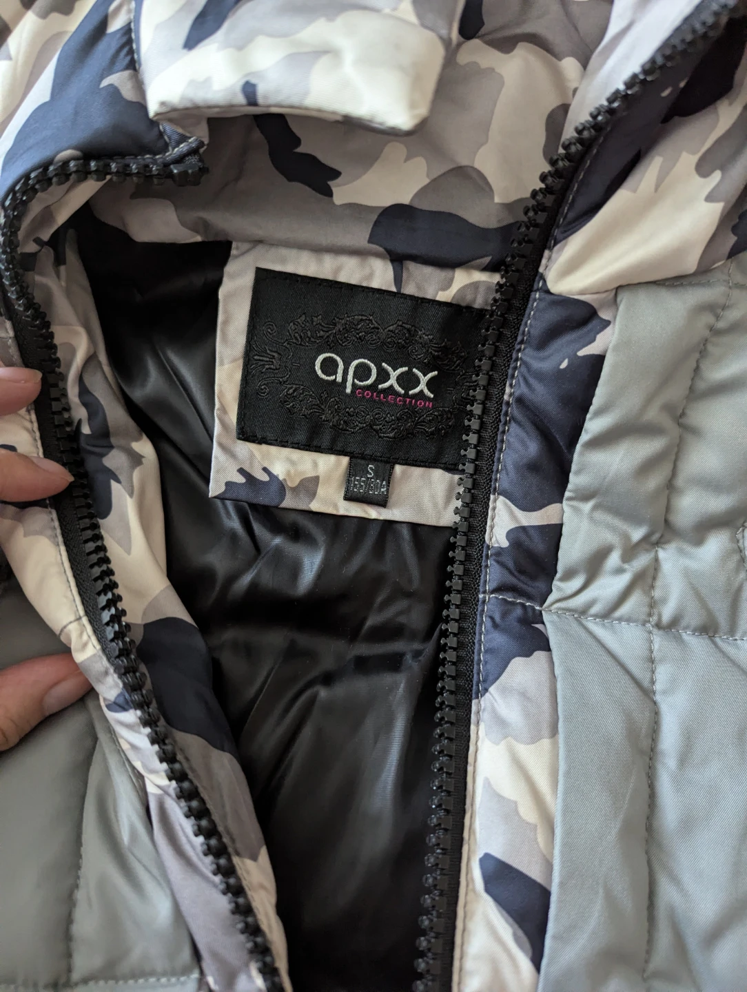 Camo Puffer Jacket with Removable Fur Trim - photo 5