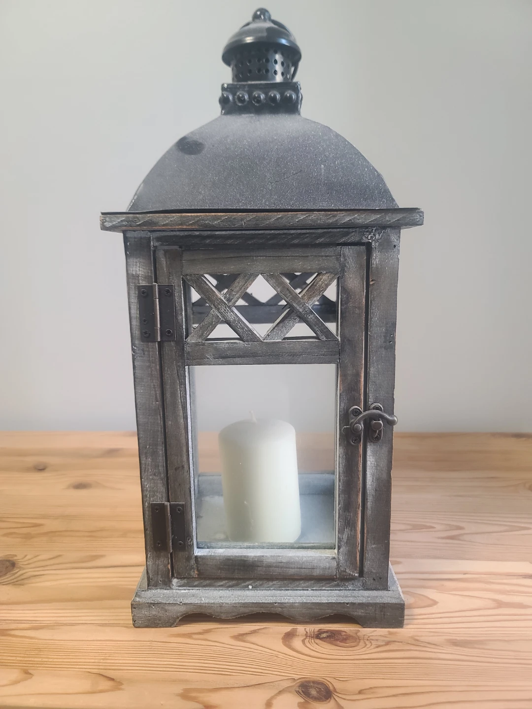 Rustic Decorative Wooden Candle Lantern