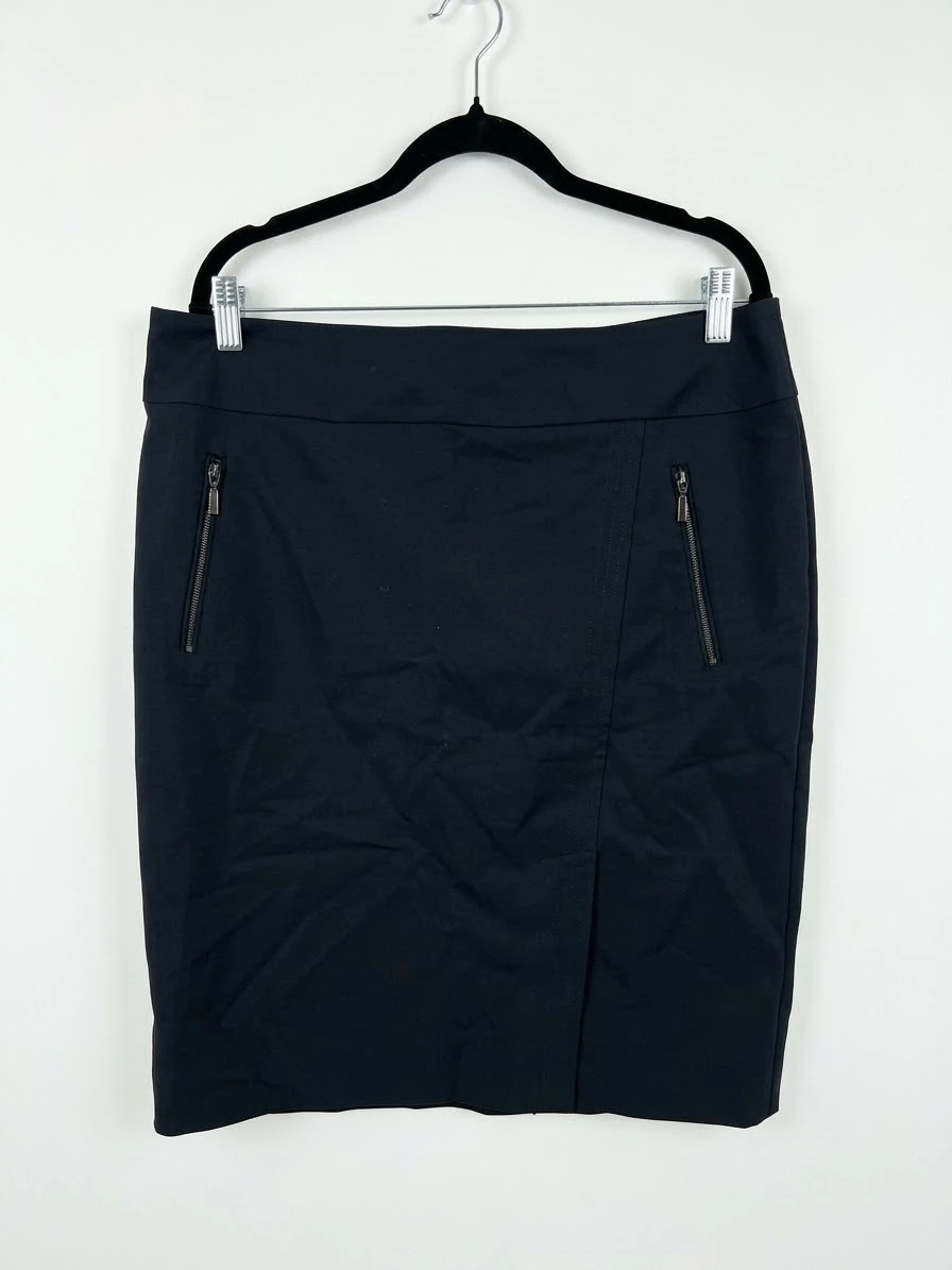Navy Pencil Skirt