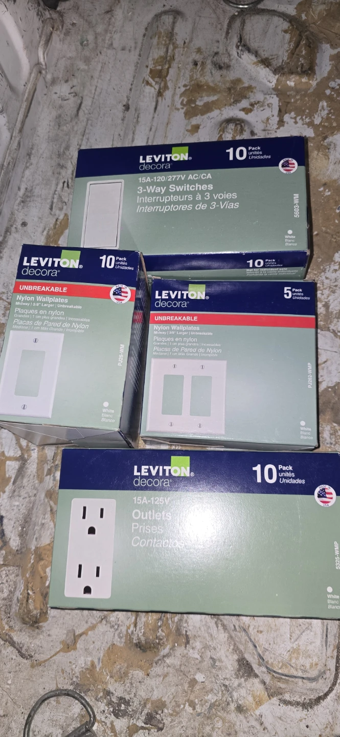 Leviton Decora Electrical Switches, Wallplates, and Outlets