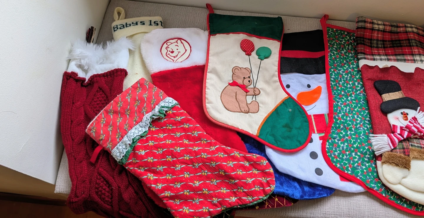 Assorted Christmas Stockings, Set of 21 Total - photo 2