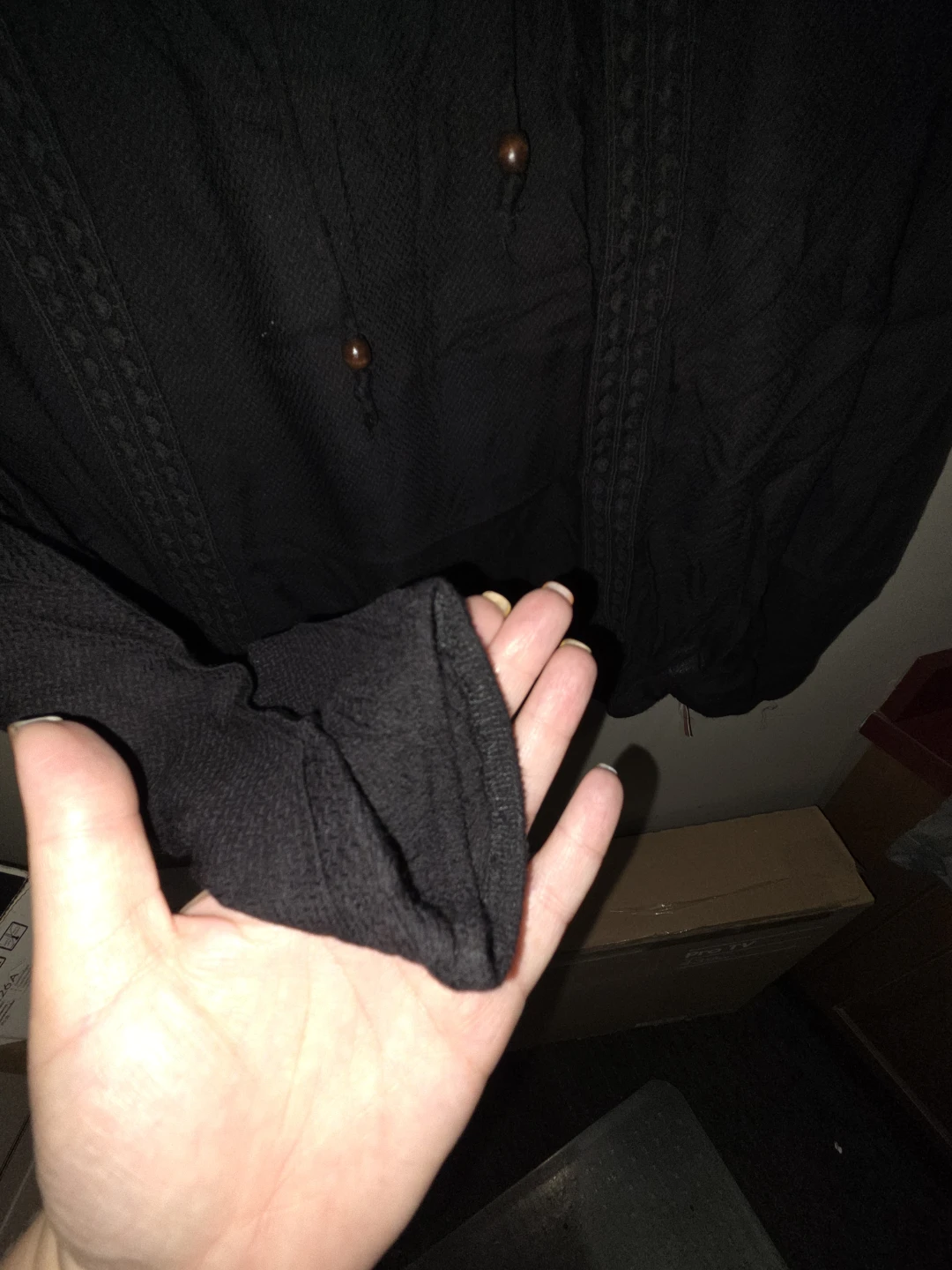 Xhilaration Black Long Sleeve Top - photo 4