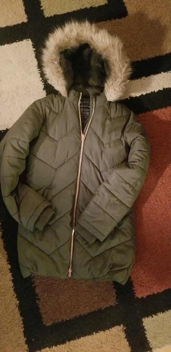 Mountain Warehouse Olive Green Winter Jacket 11-12 Years