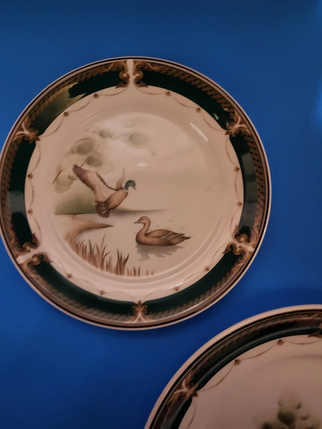 Keltcraft Pheasant and Ducks Green Plates and Bowl - photo 4