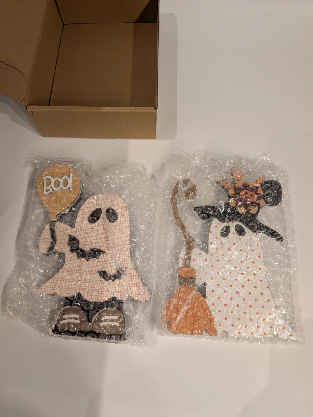DAZONGE Halloween Wooden Ghost Figurines - photo 4