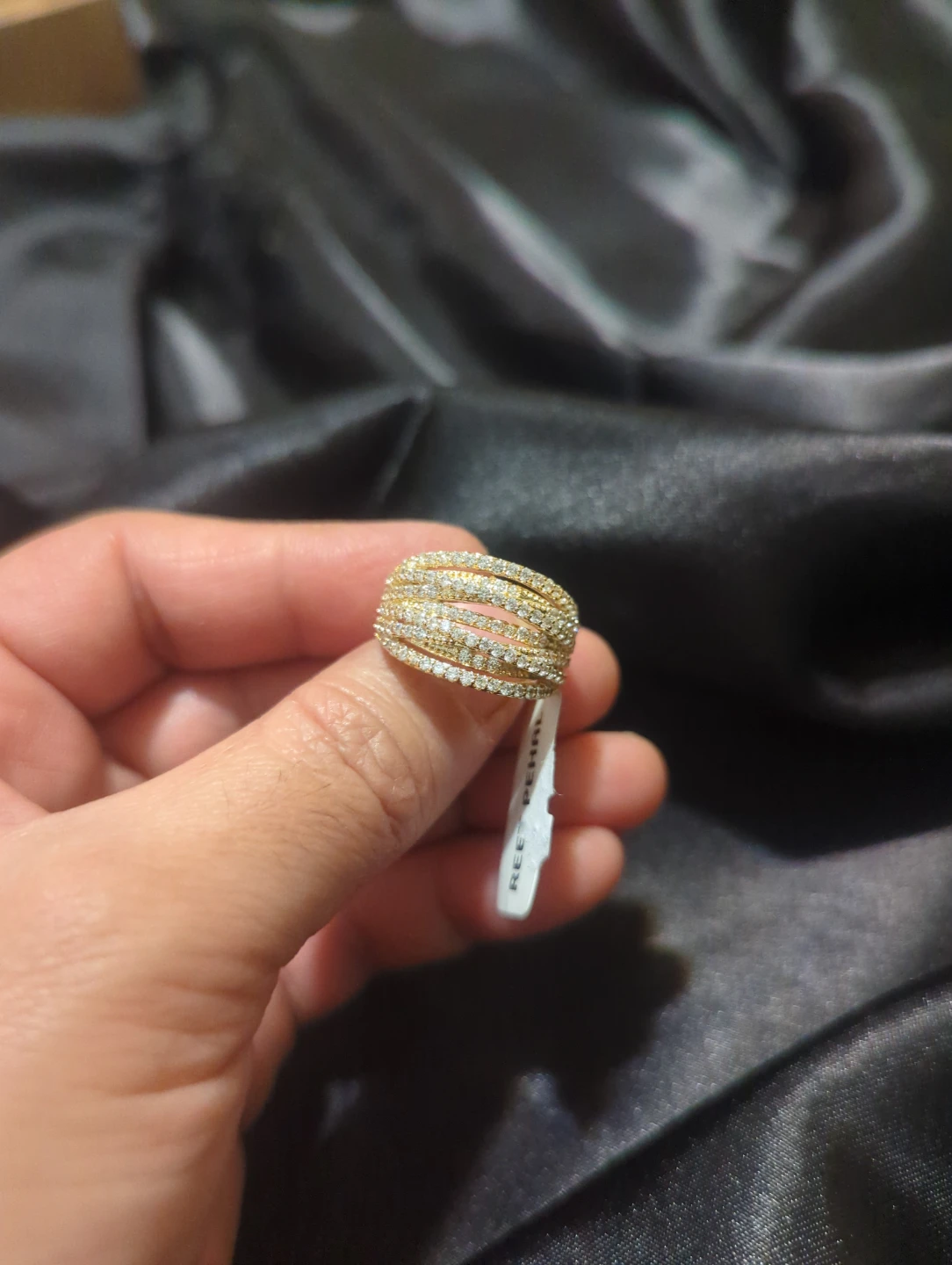 REET PEHAL Multi-Row Crystal Ring - photo 2