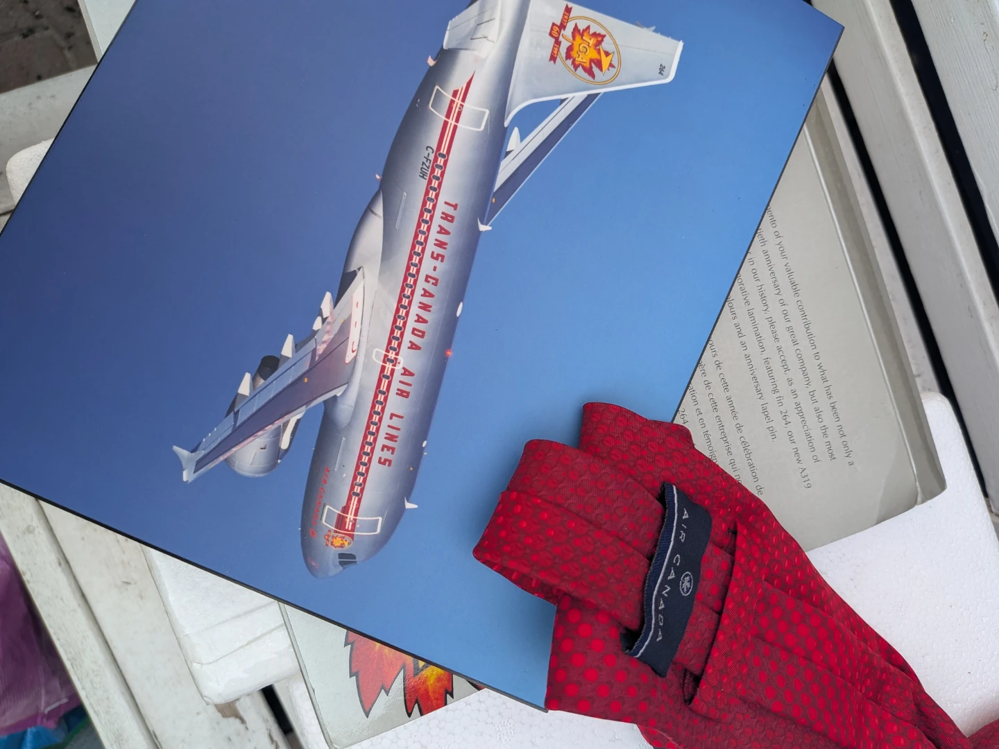 Air Canada Plaque and Red Tie - photo 5