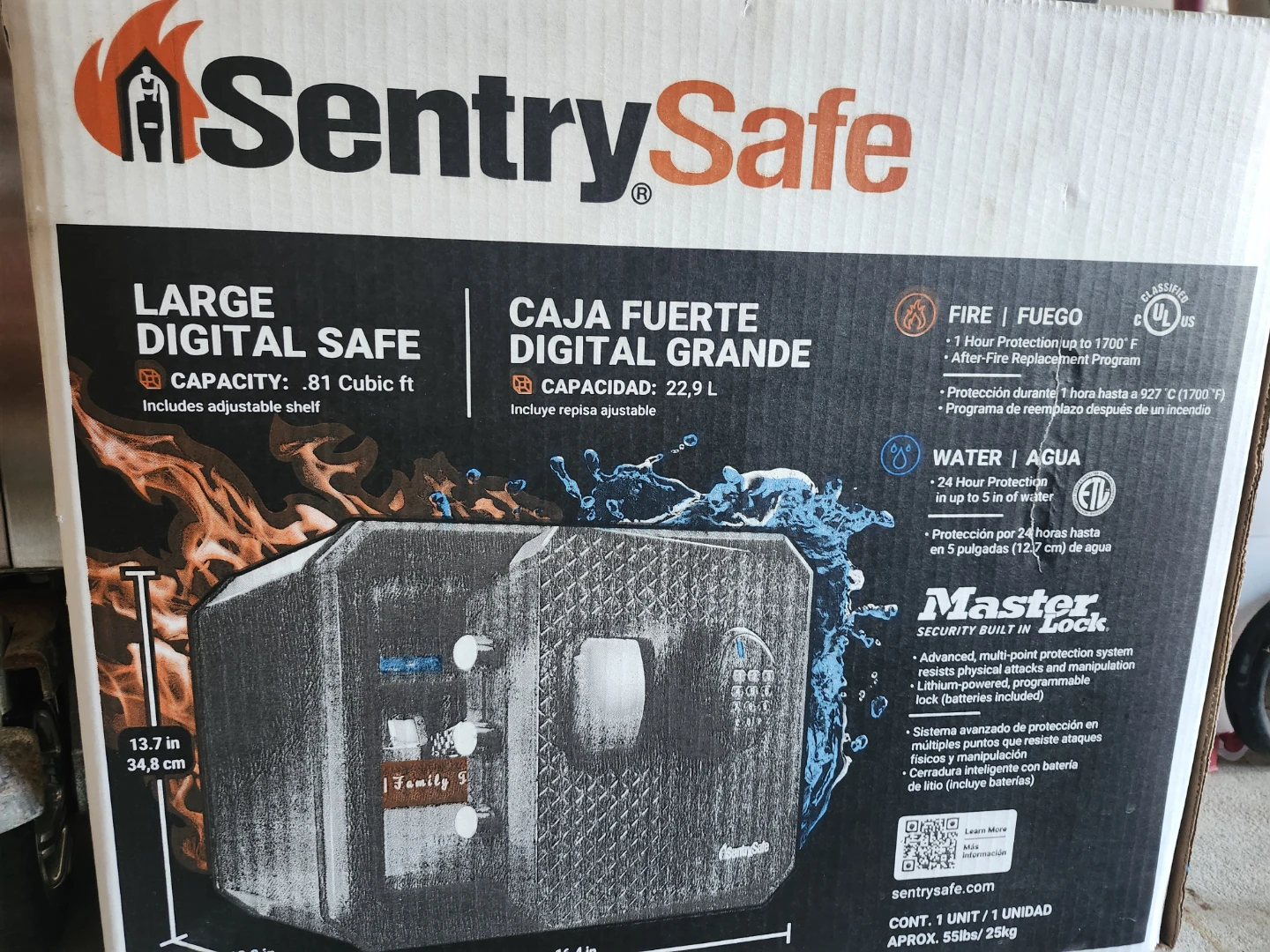 SentrySafe Large Digital Safe