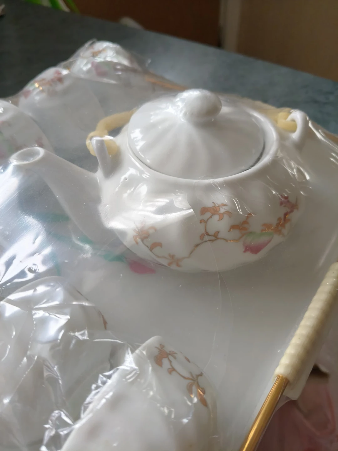 Ceramic Tea Set with Tray - photo 2