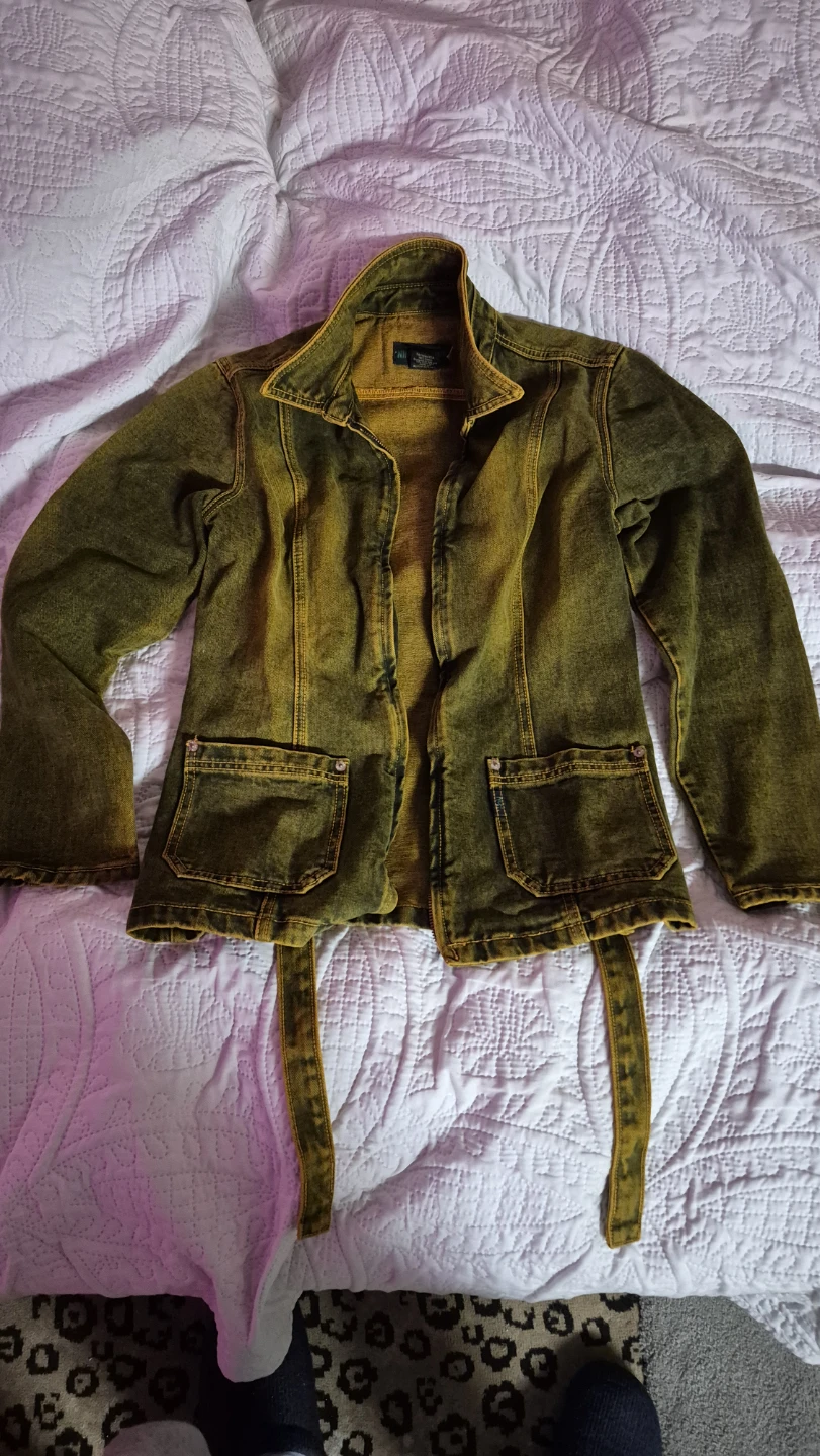 Nino Celine Olive Denim Jacket