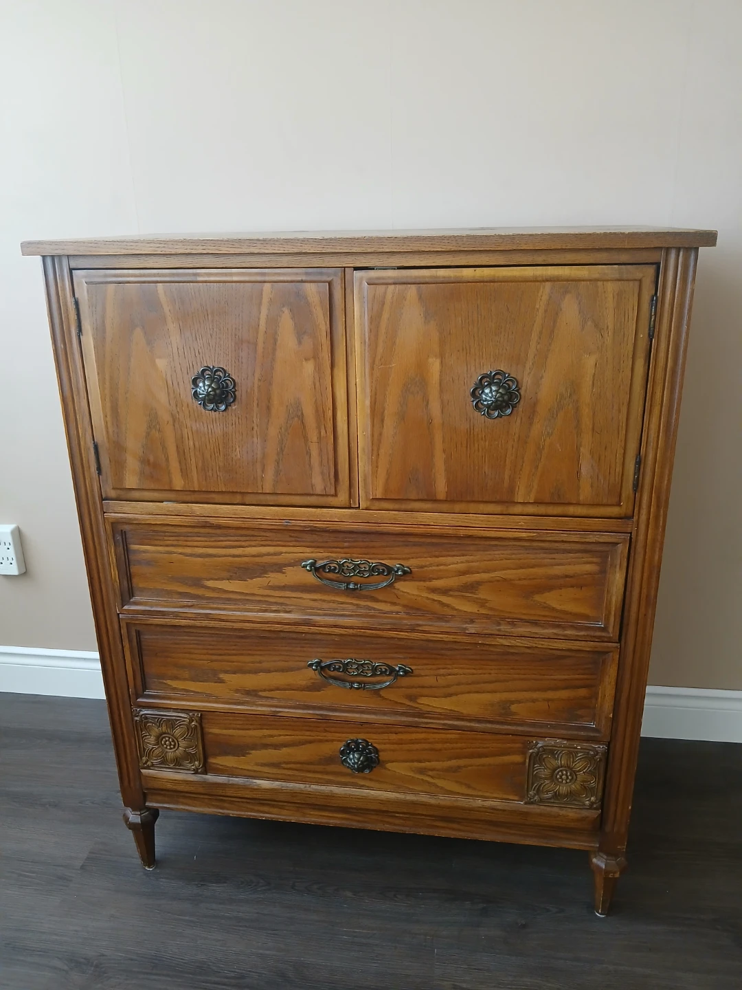 Vintage Solid Wood Dresser