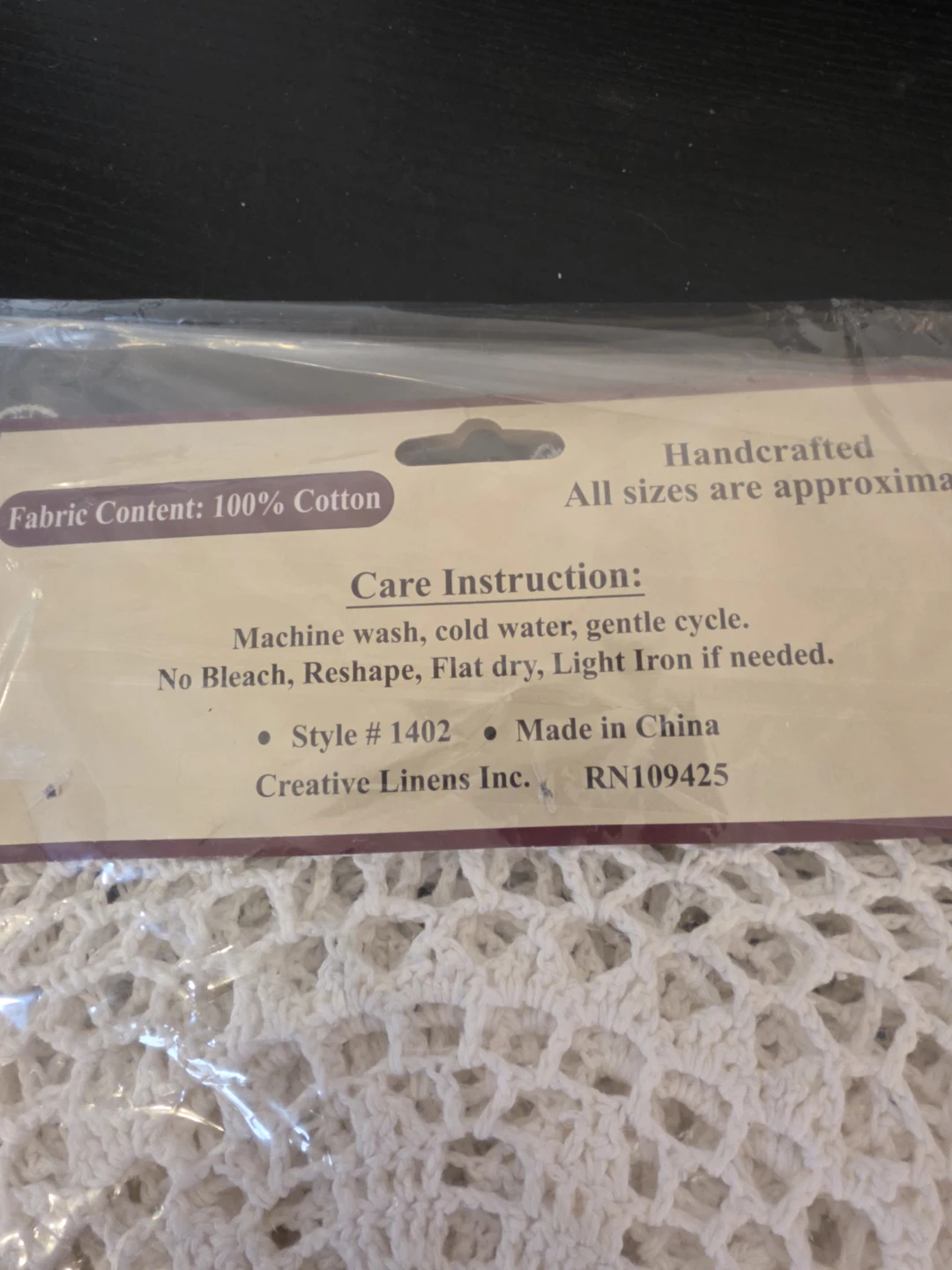 Beautiful Lace Table Runner & Cotton Crochet Doilies - photo 2