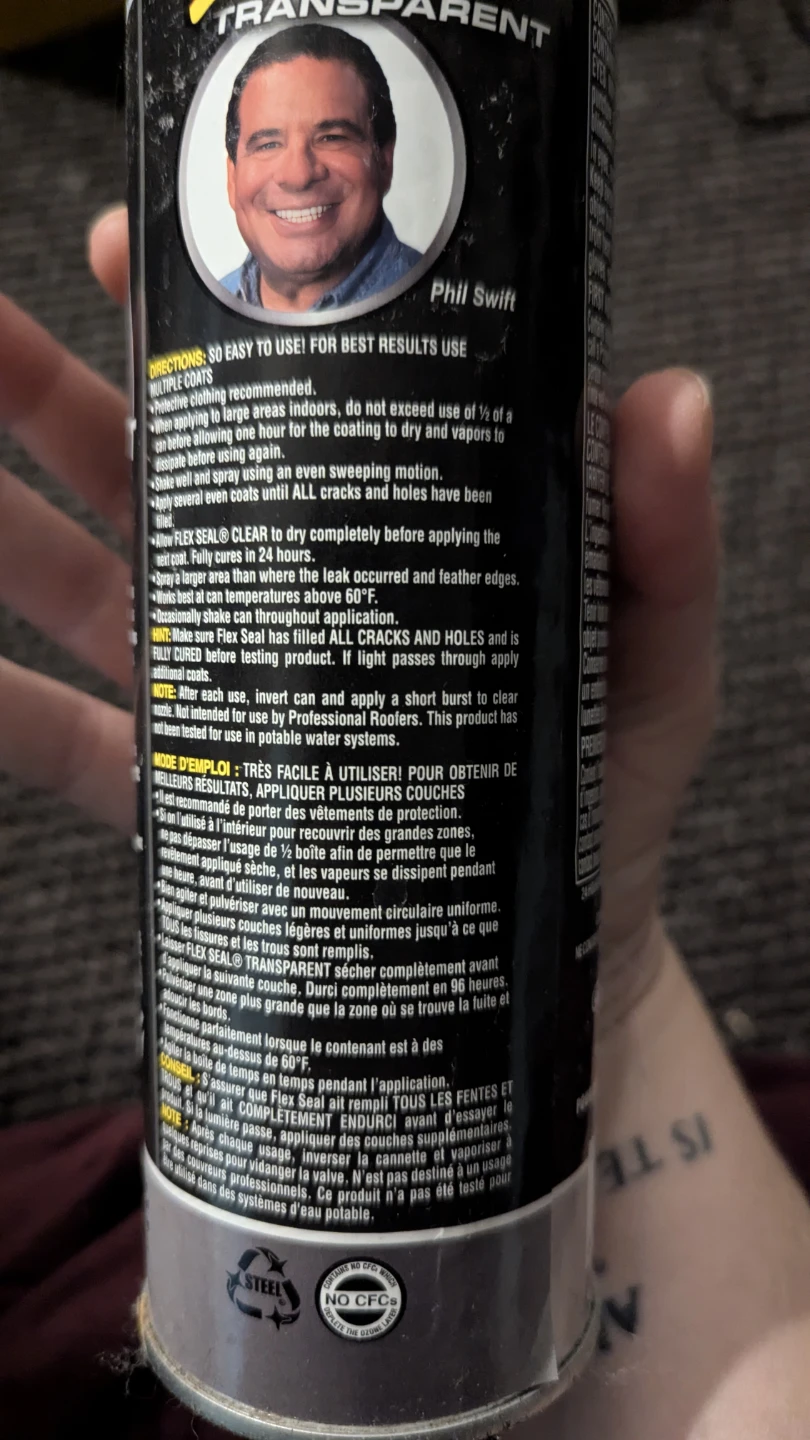 Flex Seal Clear Transparent Spray - photo 2