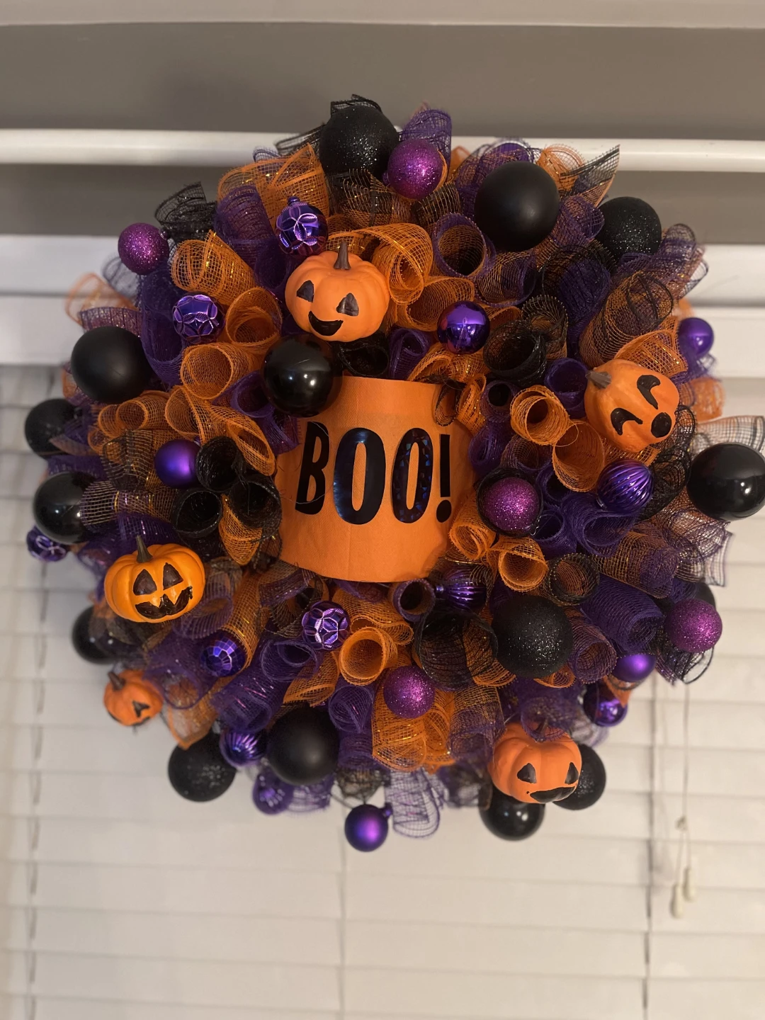 Halloween Deco Mesh Wreath - photo 2