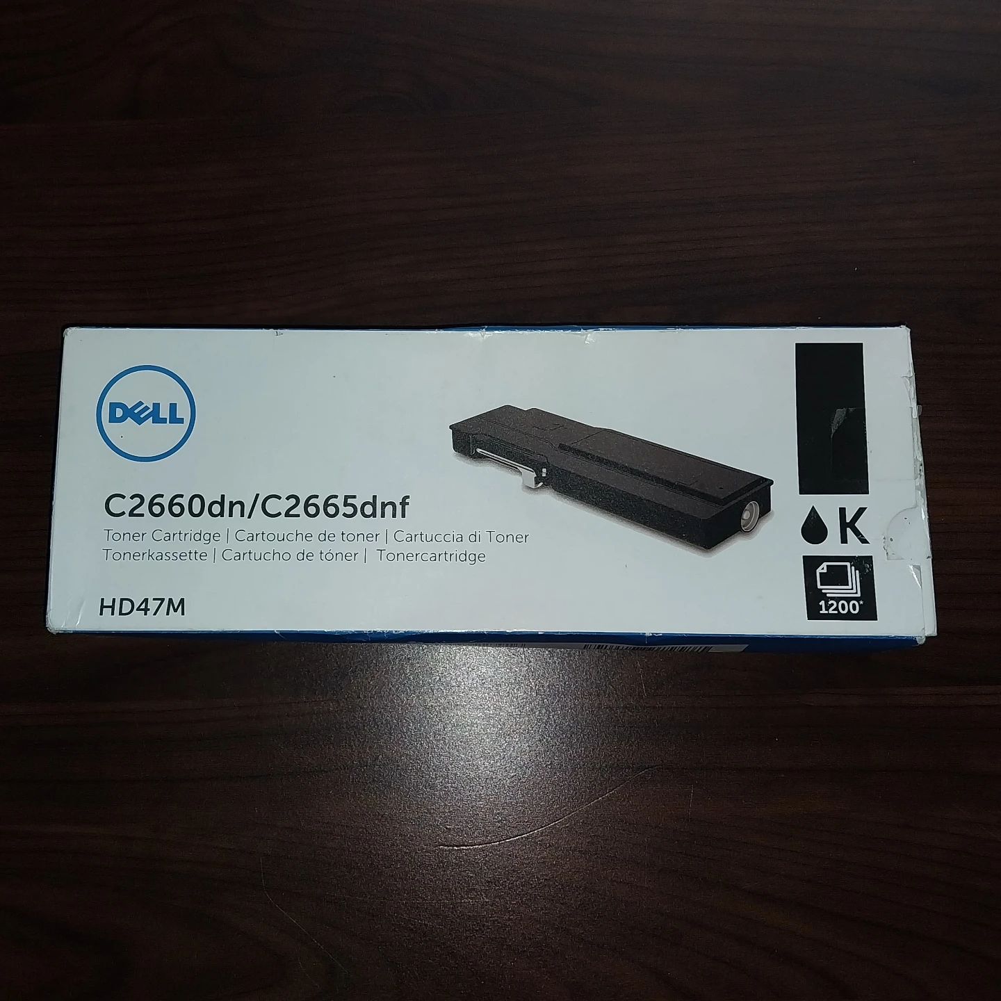 Dell HD47M Black Toner Cartridge – New, Unused