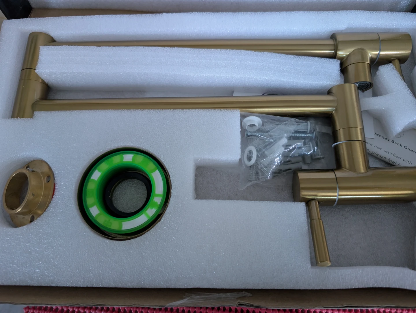Fransiton Brushed Gold Pot Filler Kitchen Faucet