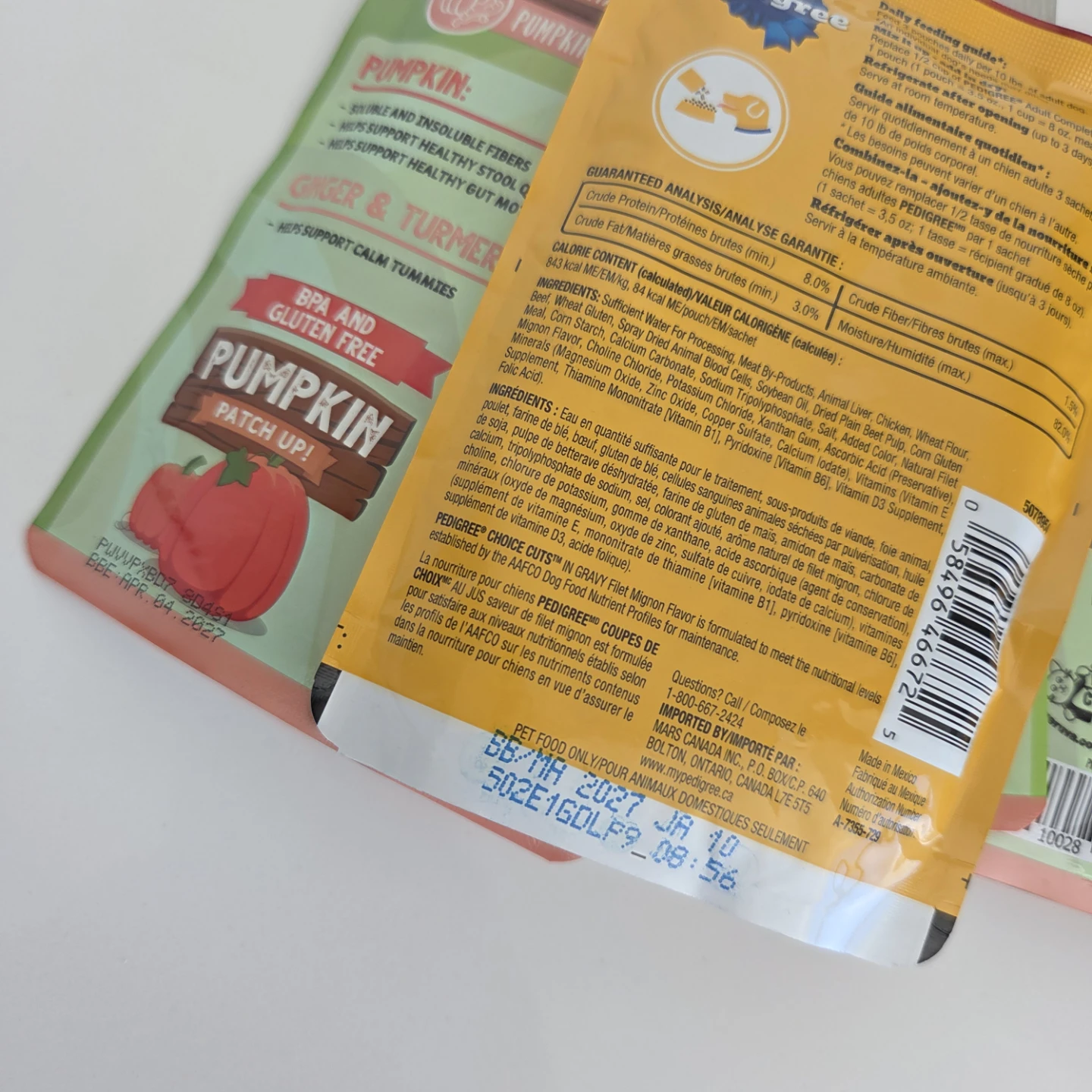 Dog Food Pouch Lot – 4x Weruva Pumpkin Patch Up! + 1x Pedigree - photo 2