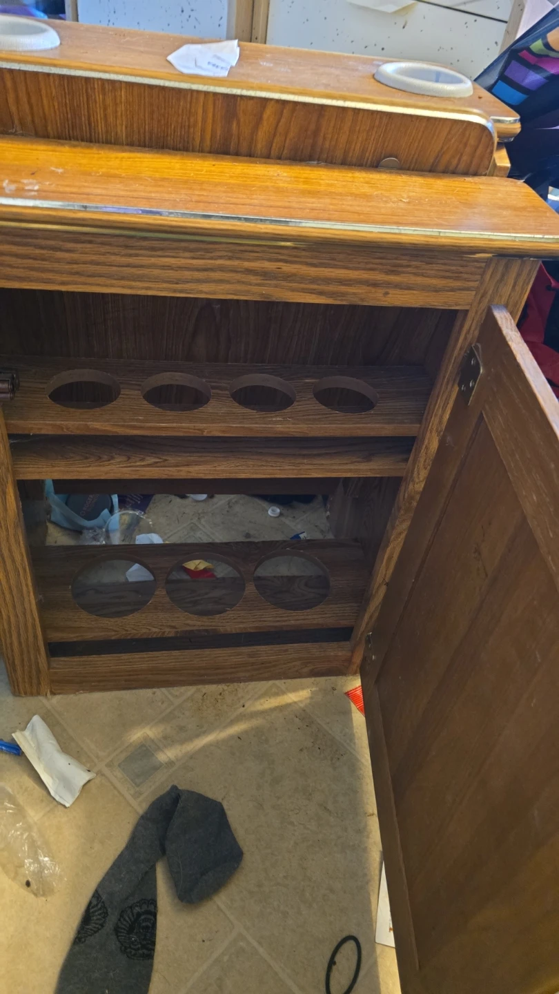 Wooden Beverage Cabinet or Server - photo 2