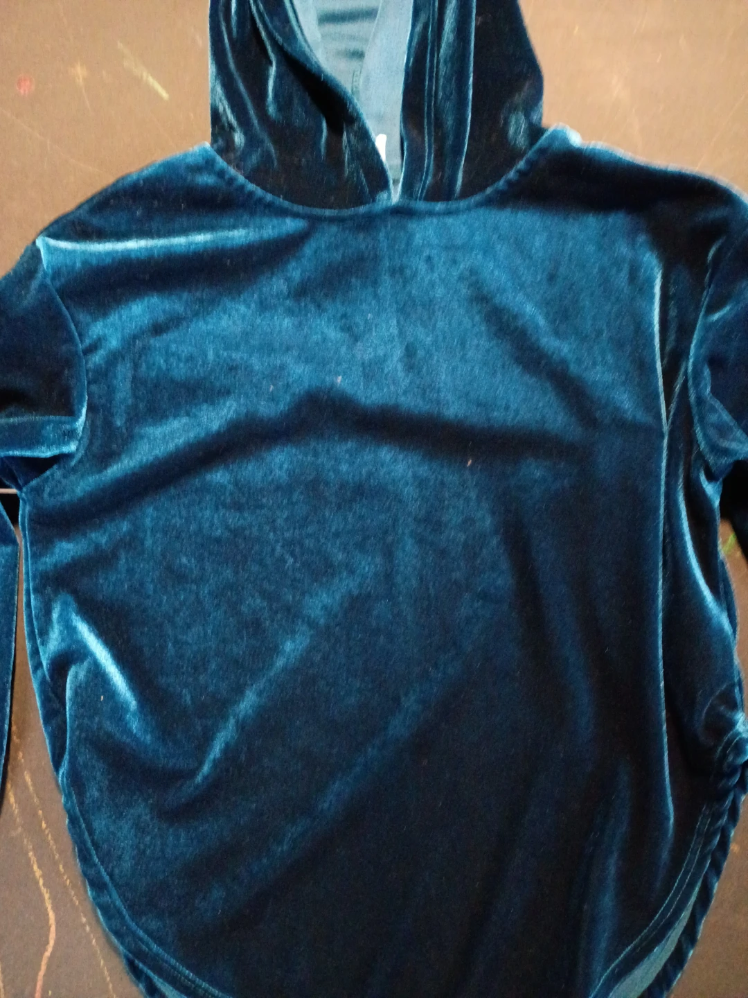 Shein Kids Blue Velvet Hoodie - photo 2