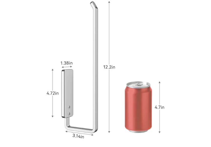 Wall-Mounted Paper Towel Holder - adhesive or screw attachment - photo 4