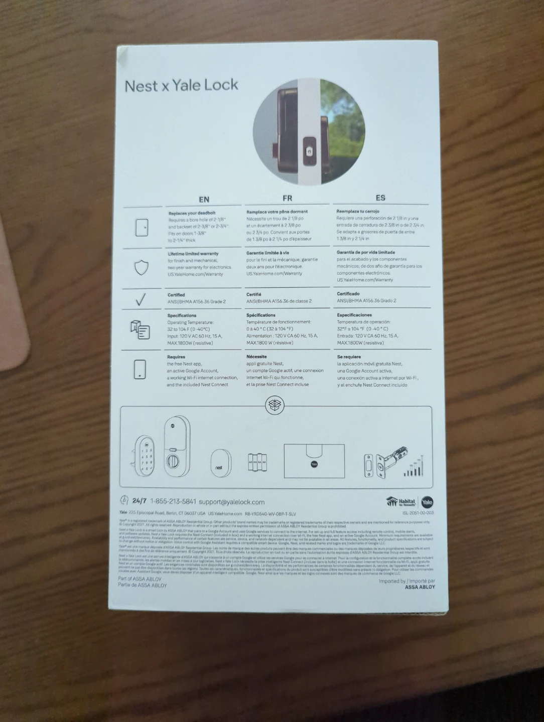 New in box Next x Yale lock - photo 4