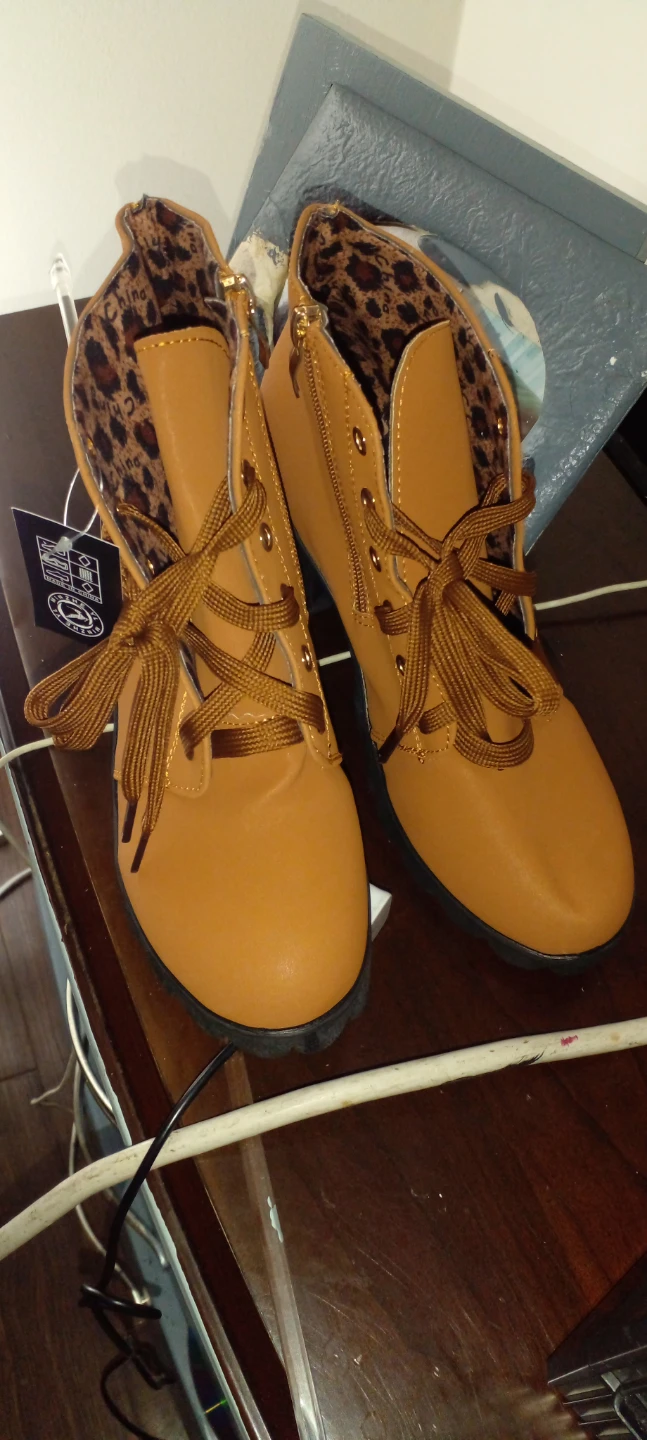 Minzhe Tan Women's Heeled Ankle Boots - photo 2