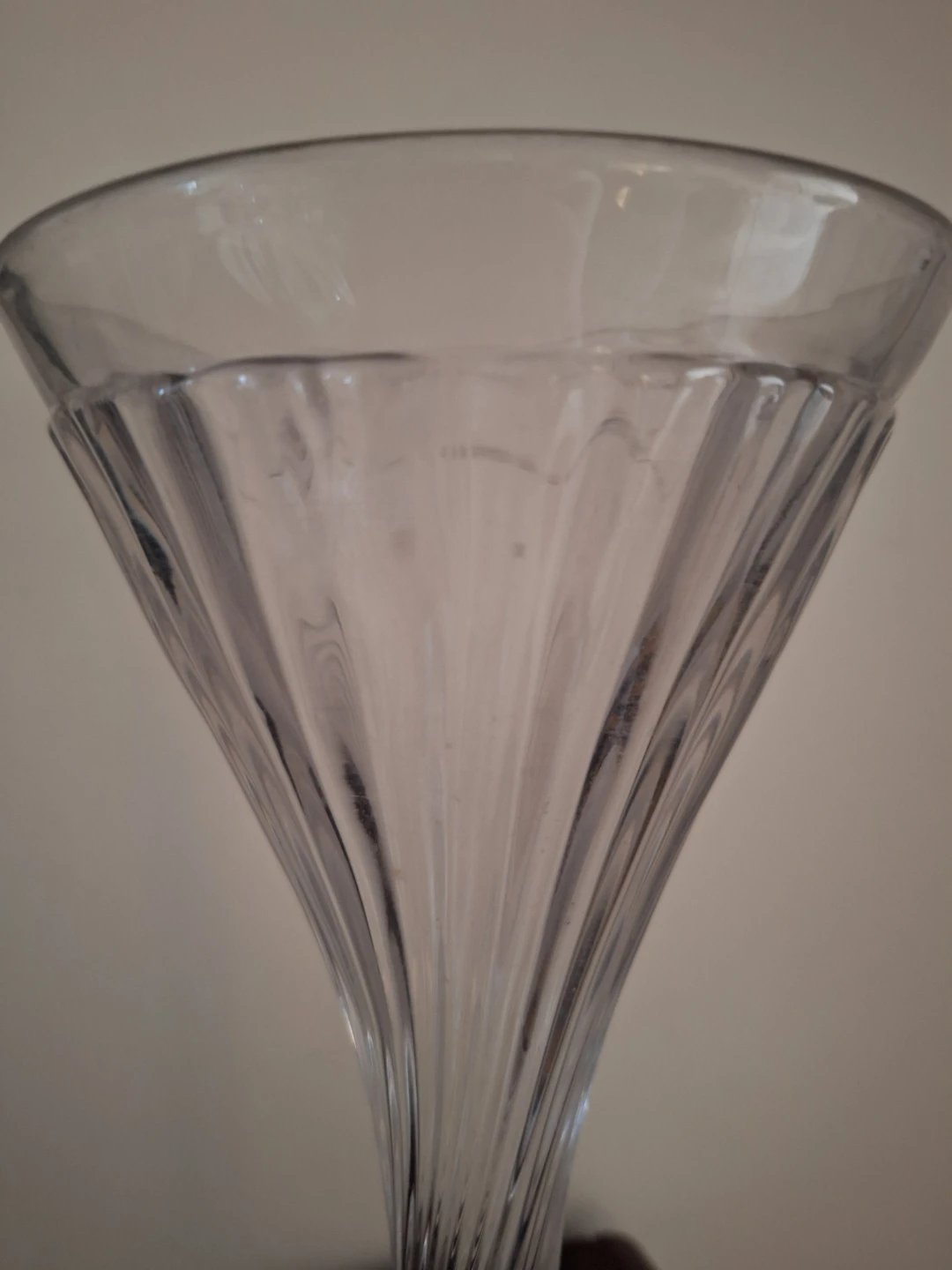 Two Vintage Fluted Glass Vases - photo 3