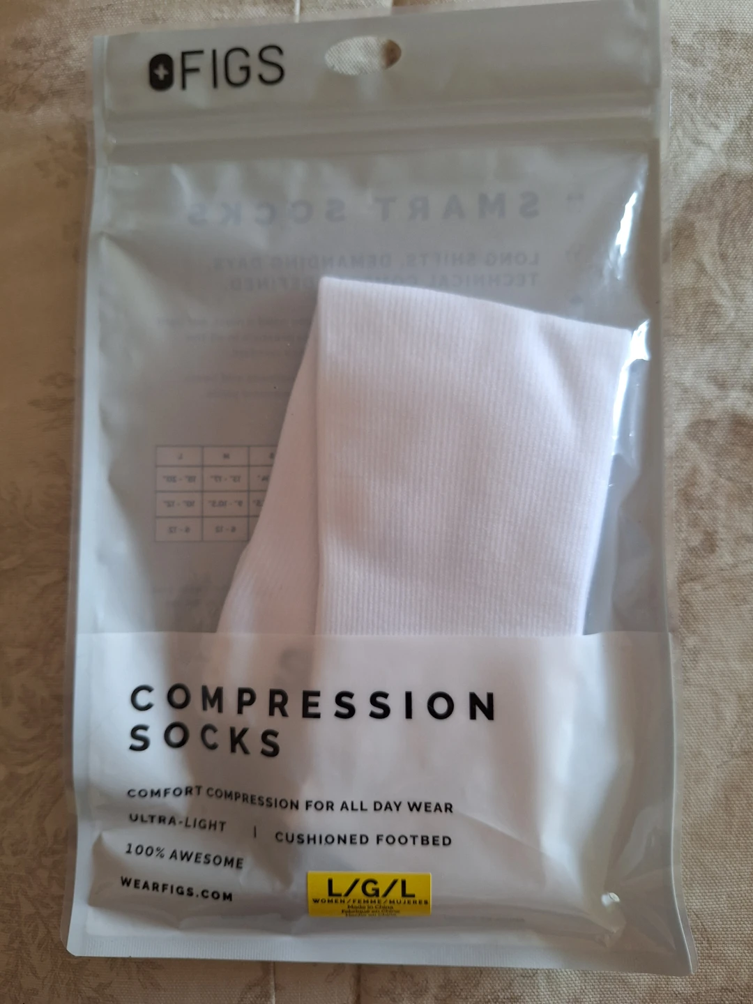 Figs Compression Socks White Large