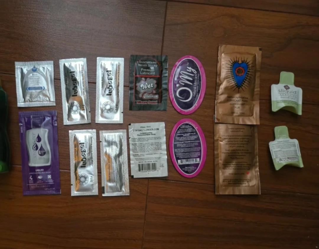 Assorted Personal Lubricants Single Use packets