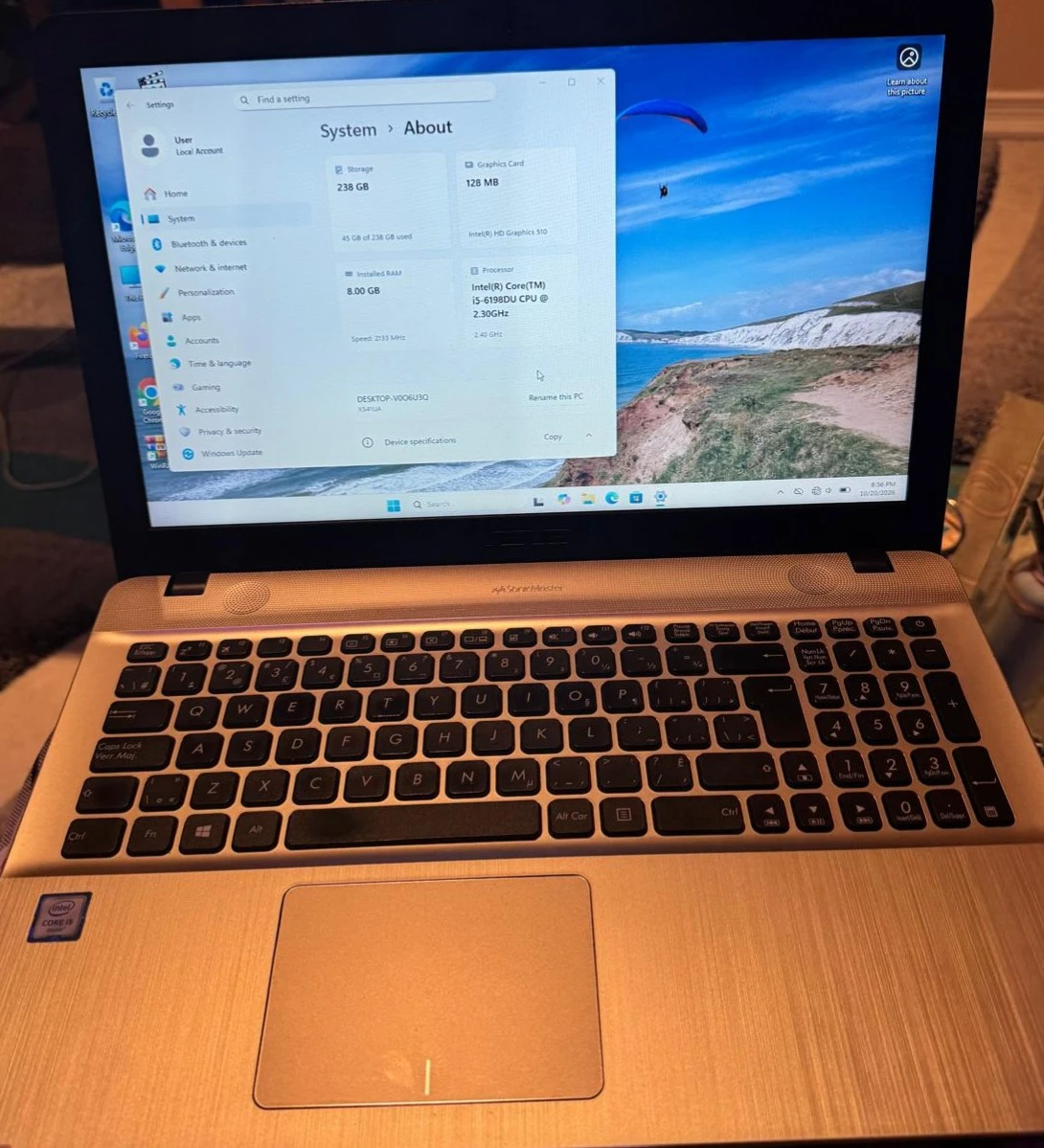 ASUS X541U Laptop i5 8GB RAM 238GB SSD - photo 2
