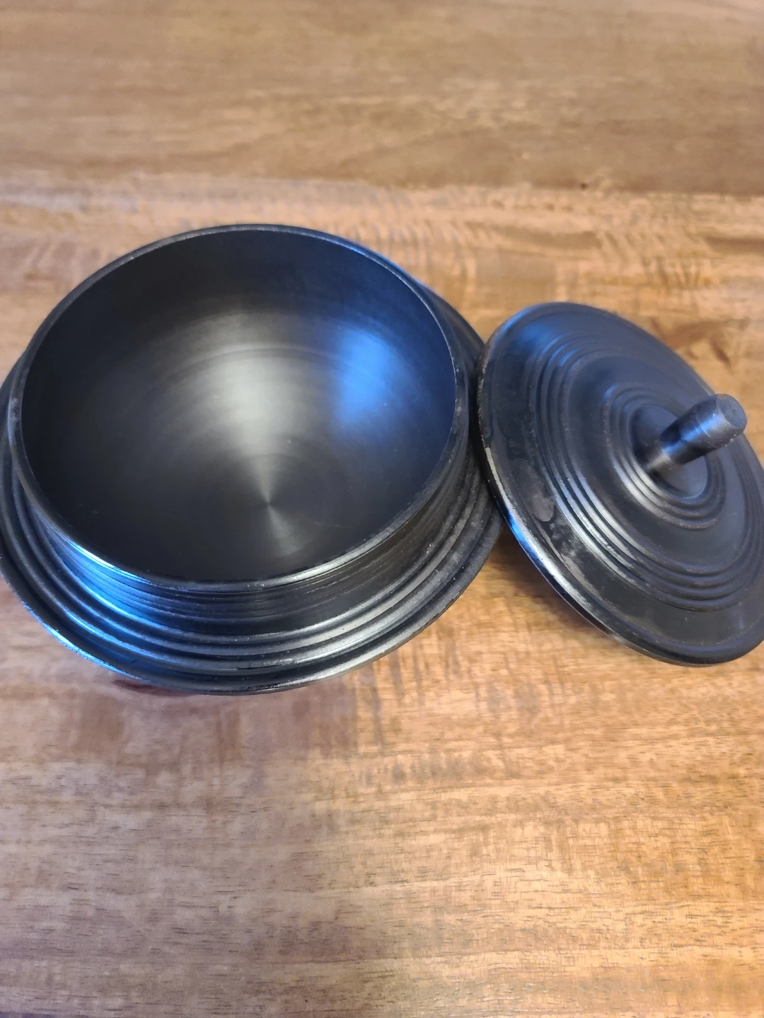 Black Dolsot Korean Stone Bowl two cauldrons - photo 5