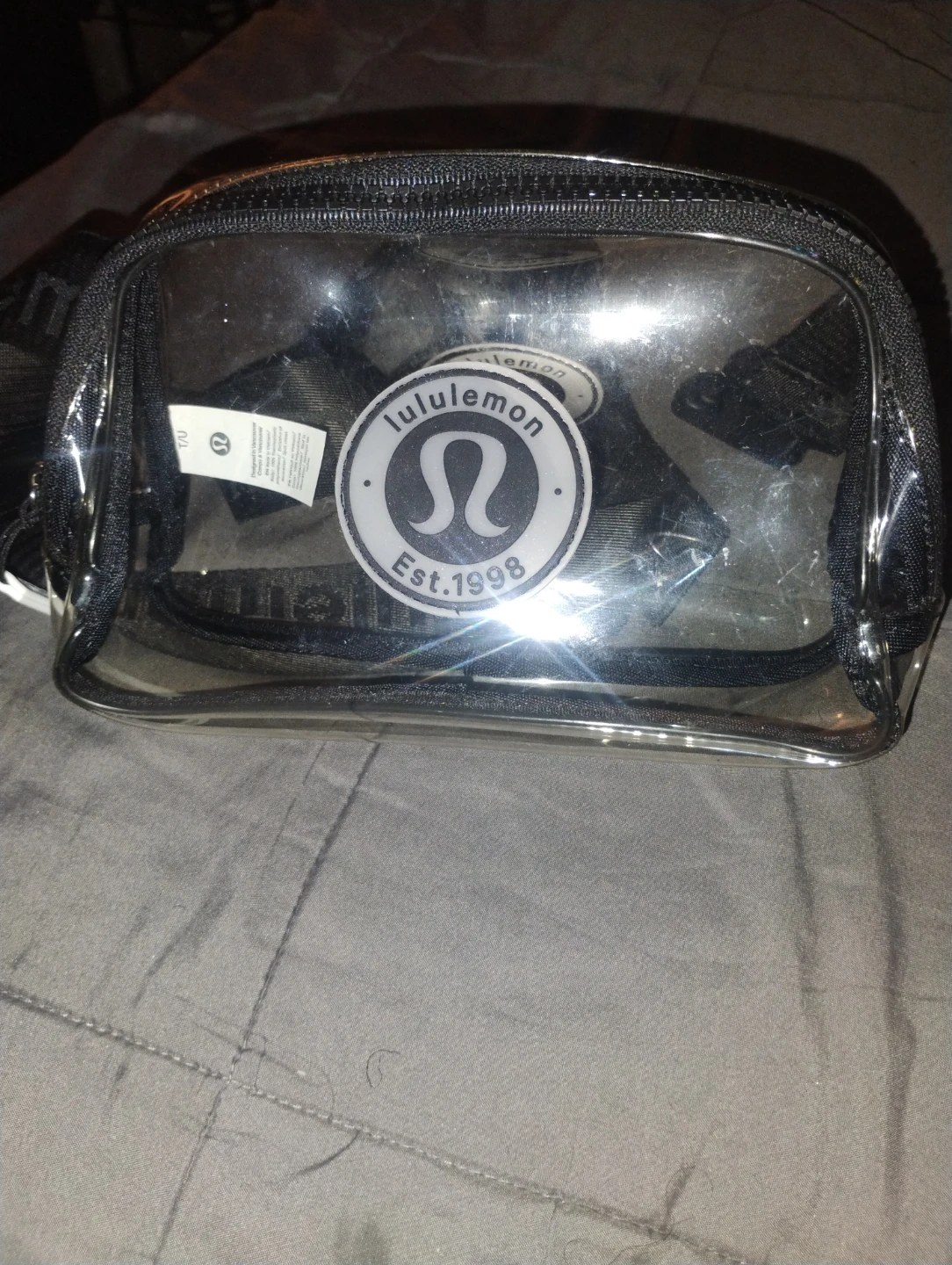 Brand new unisex Lululemon clear pouch