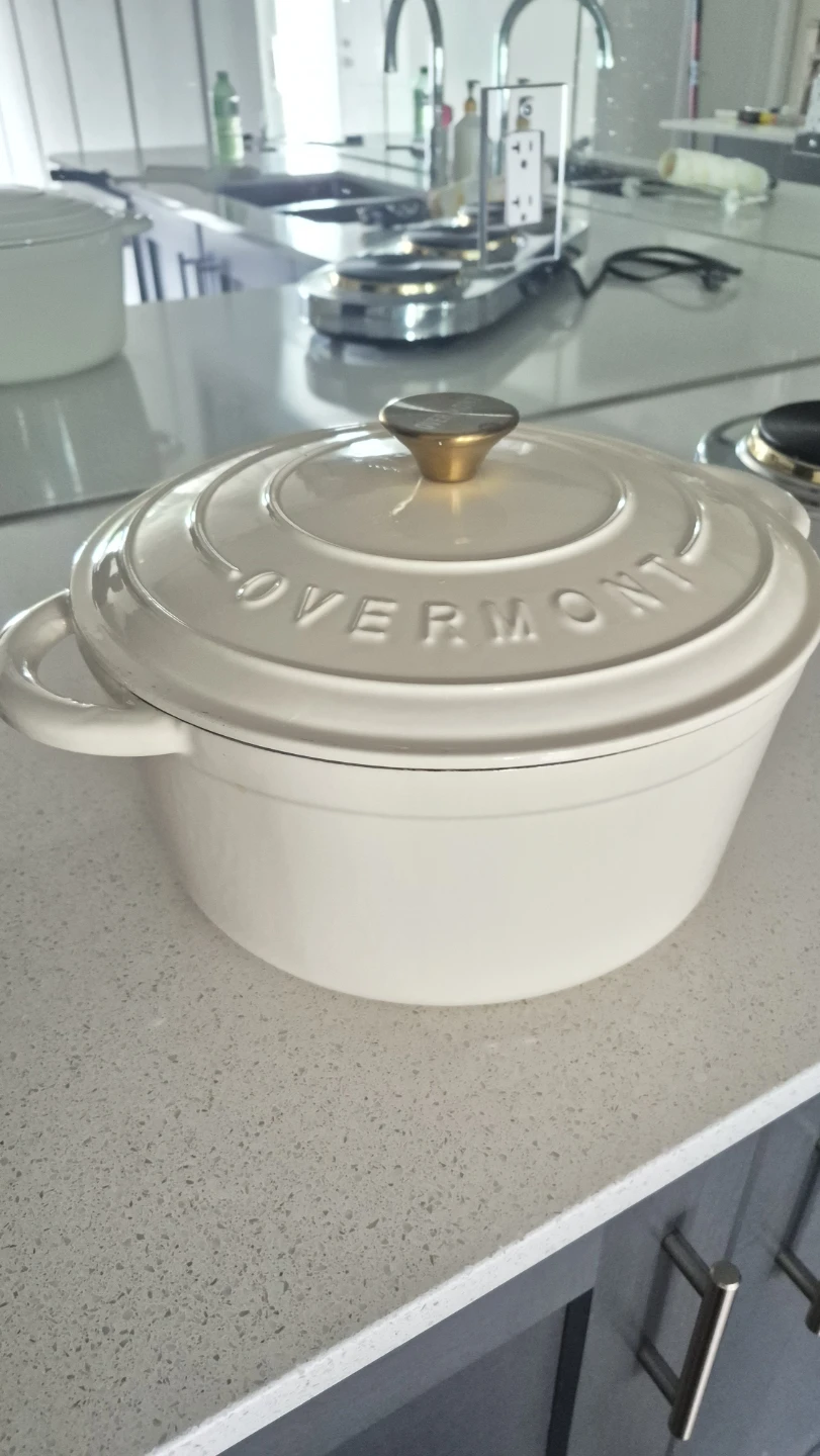 Overmont Enameled Cast Iron Dutch Oven