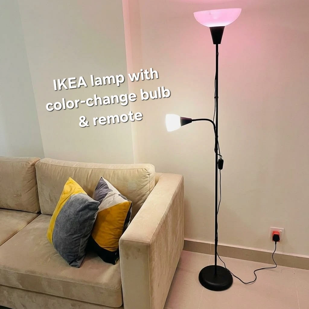 IKEA TAGARP Floor Lamp with Bulbs (color-change)