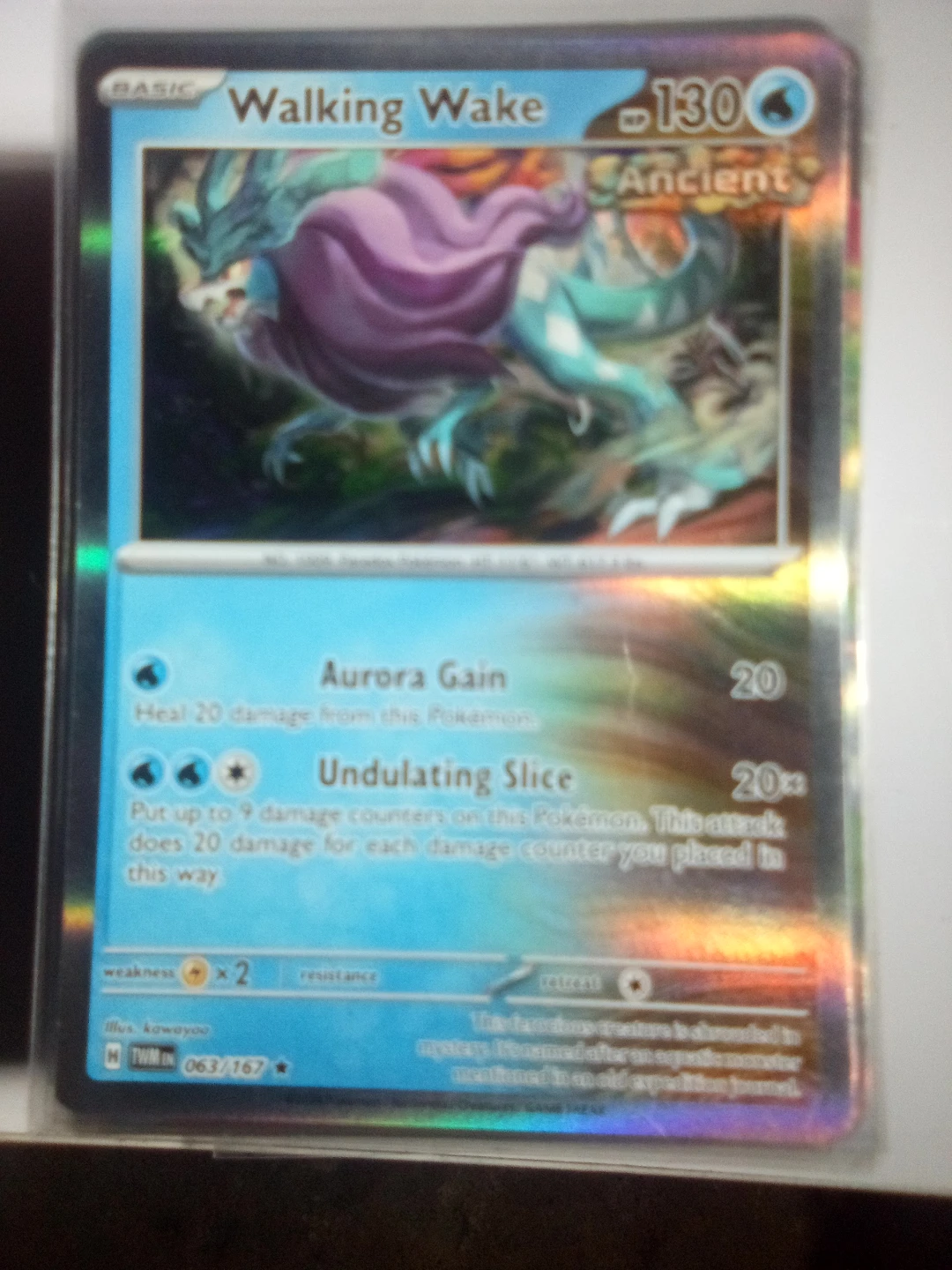 Walking Wake 063/167 Pokemon Card